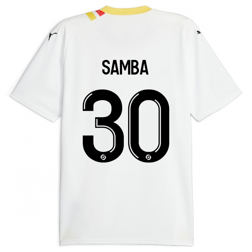 Férfi Brice Samba #30 Fekete Idegenbeli Jersey 2023/24 Mez Póló Ing