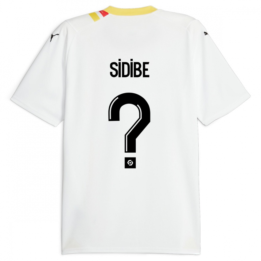 Férfi Yannick Sidibé #0 Fekete Idegenbeli Jersey 2023/24 Mez Póló Ing