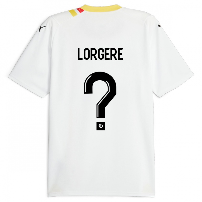 Férfi Charlotte Lorgeré #0 Fekete Idegenbeli Jersey 2023/24 Mez Póló Ing