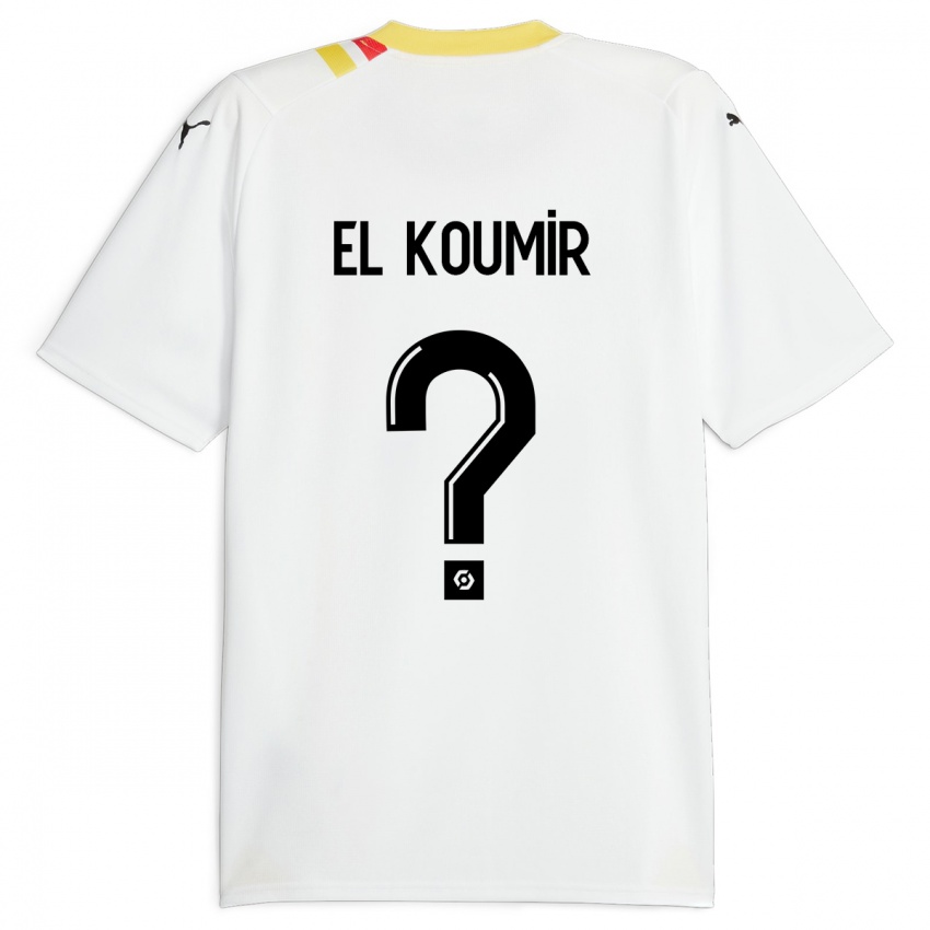 Férfi Kaïna El Koumir #0 Fekete Idegenbeli Jersey 2023/24 Mez Póló Ing