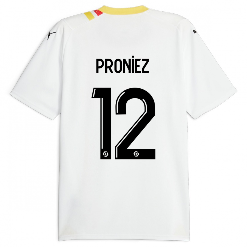 Férfi Fany Proniez #12 Fekete Idegenbeli Jersey 2023/24 Mez Póló Ing