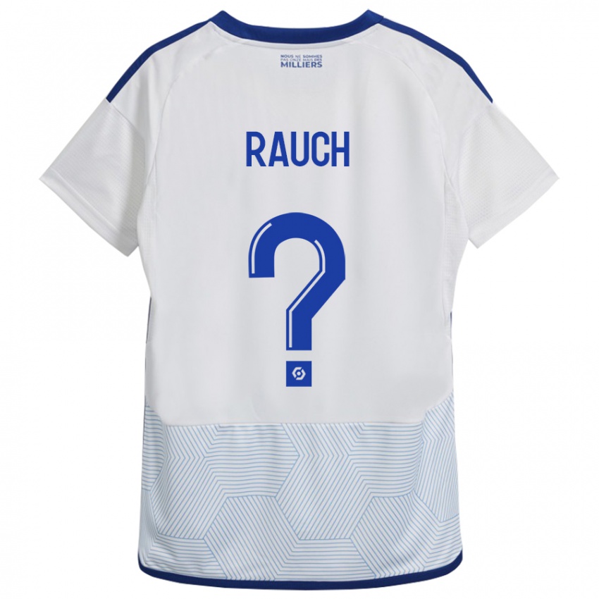 Férfi Hugo Rauch #0 Fehér Idegenbeli Jersey 2023/24 Mez Póló Ing