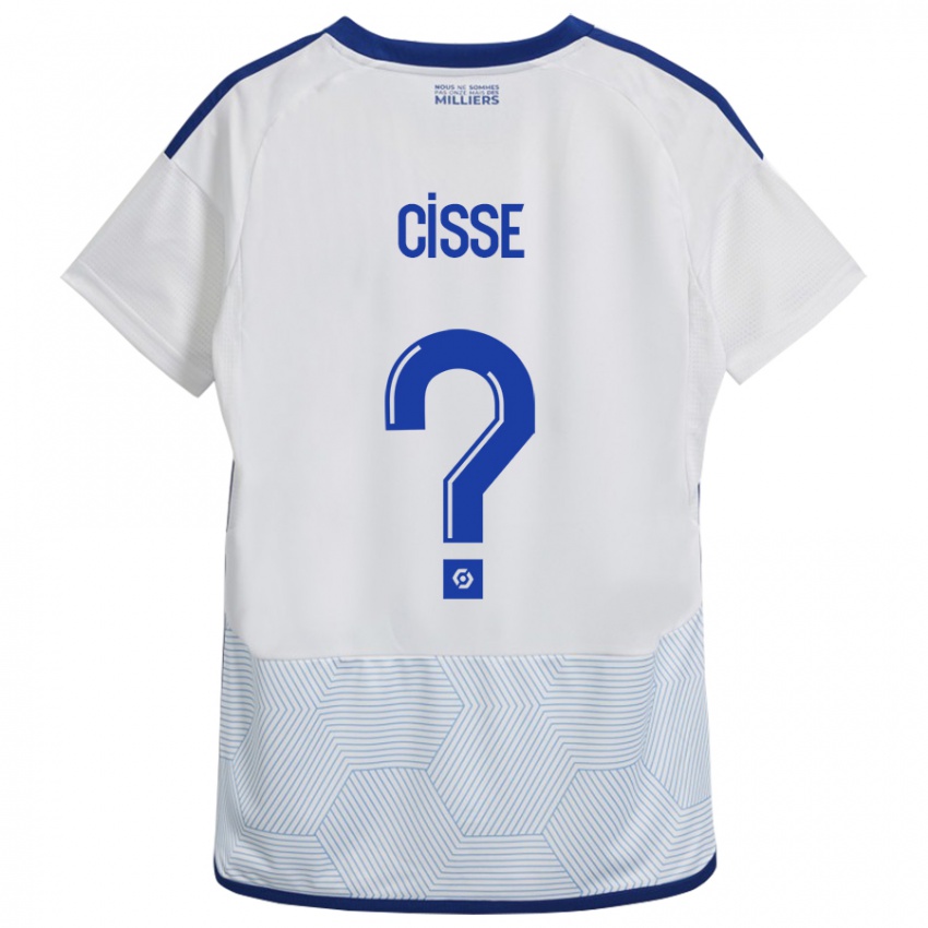 Férfi Louis Cisse #0 Fehér Idegenbeli Jersey 2023/24 Mez Póló Ing