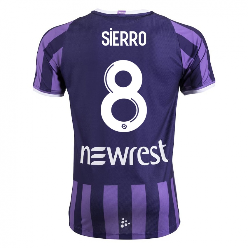 Férfi Vincent Sierro #8 Lila Idegenbeli Jersey 2023/24 Mez Póló Ing