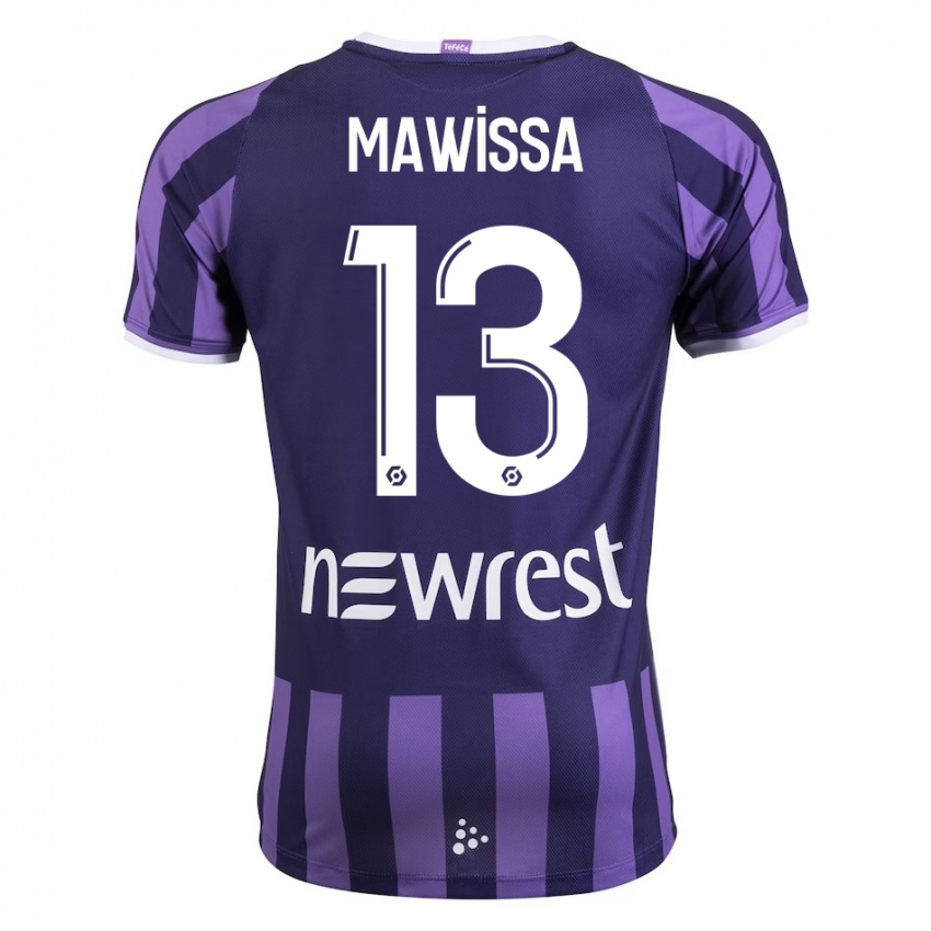 Férfi Christian Mawissa Elebi #13 Lila Idegenbeli Jersey 2023/24 Mez Póló Ing