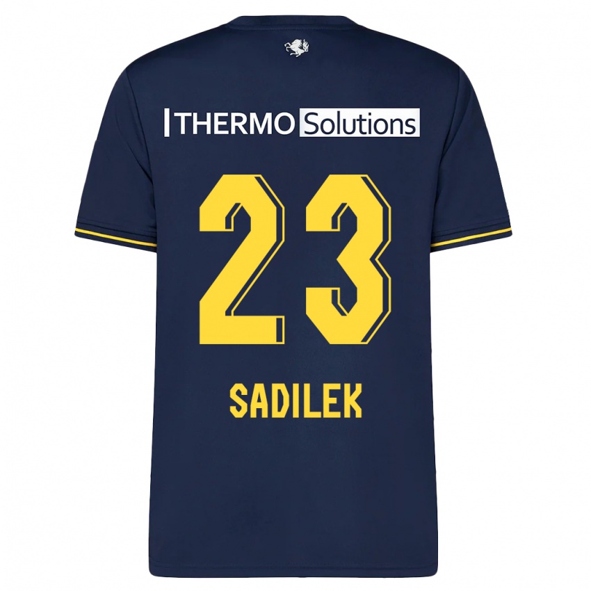 Férfi Michal Sadilek #23 Haditengerészet Idegenbeli Jersey 2023/24 Mez Póló Ing