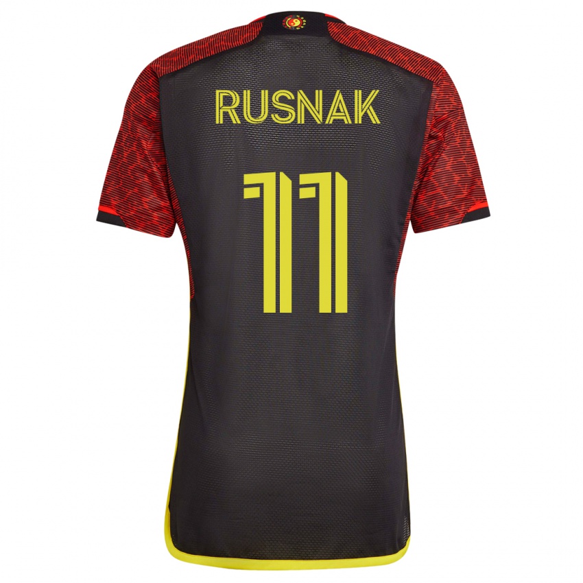 Férfi Albert Rusnák #11 Narancs Idegenbeli Jersey 2023/24 Mez Póló Ing