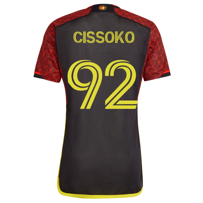 Férfi Abdoulaye Cissoko #92 Narancs Idegenbeli Jersey 2023/24 Mez Póló Ing