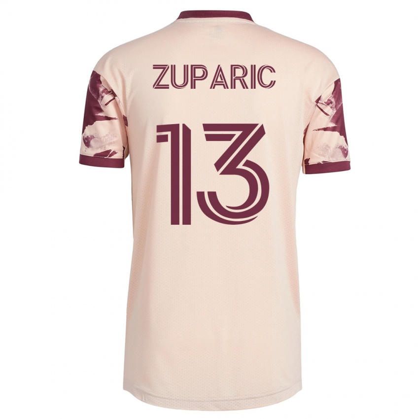 Férfi Dario Zuparic #13 Piszkosfehér Idegenbeli Jersey 2023/24 Mez Póló Ing