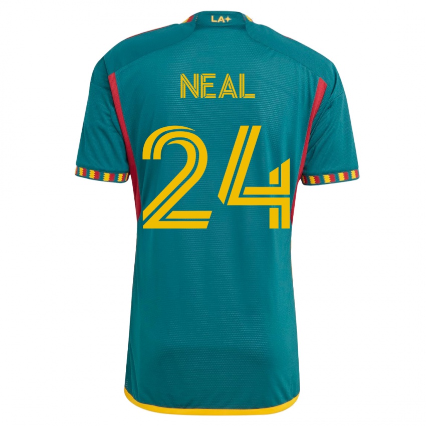 Férfi Jalen Neal #24 Zöld Idegenbeli Jersey 2023/24 Mez Póló Ing