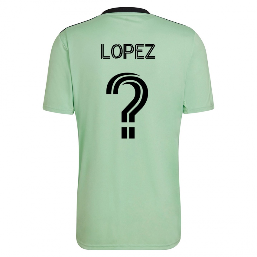 Férfi Eric López #0 Világos Zöld Idegenbeli Jersey 2023/24 Mez Póló Ing