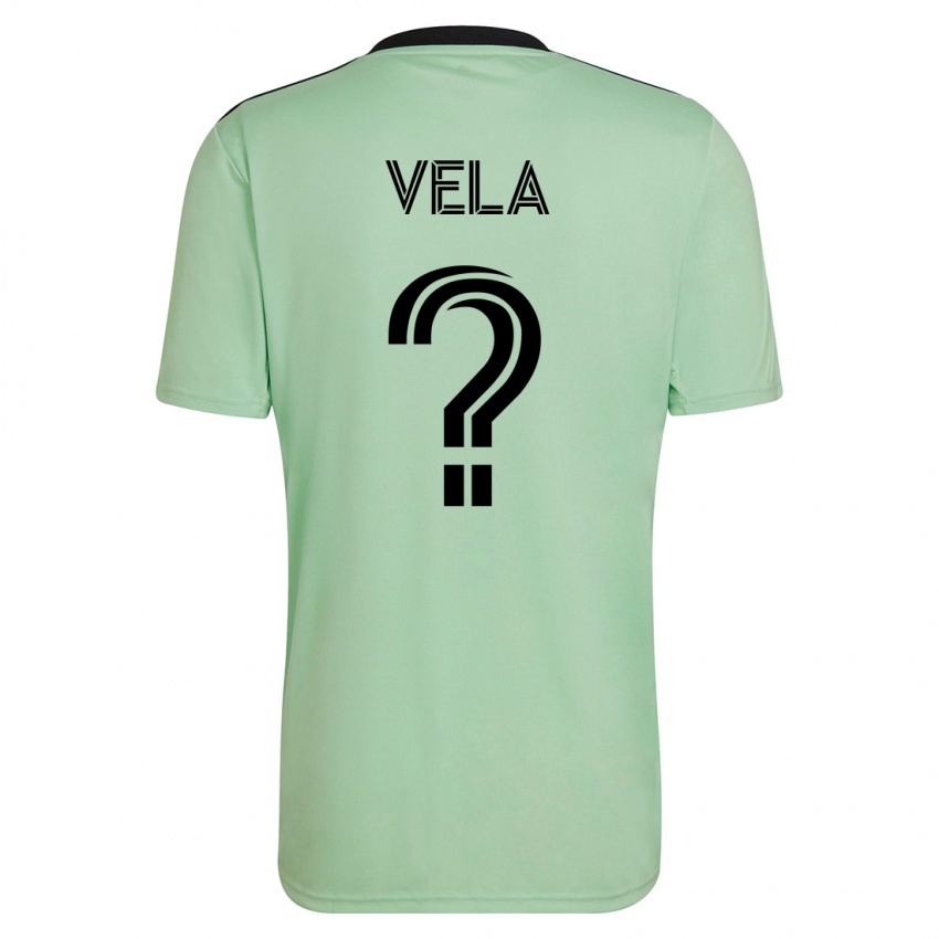 Férfi Christo Vela #0 Világos Zöld Idegenbeli Jersey 2023/24 Mez Póló Ing