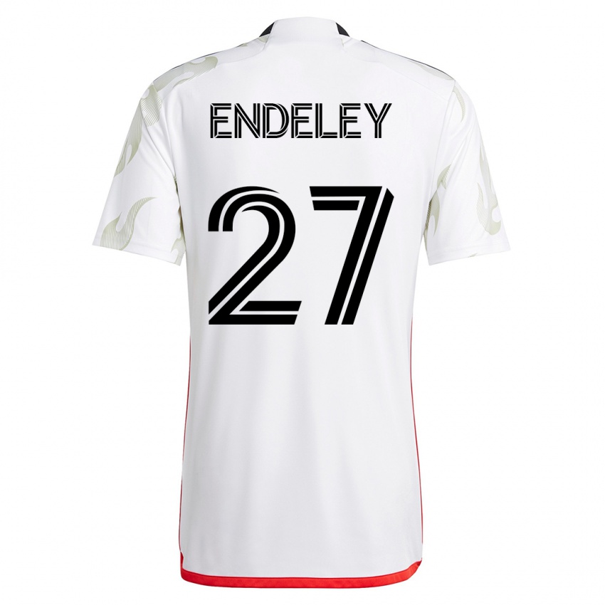Férfi Herbert Endeley #27 Fehér Idegenbeli Jersey 2023/24 Mez Póló Ing