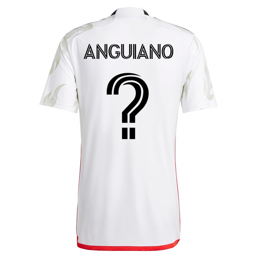 Férfi Adrian Anguiano #0 Fehér Idegenbeli Jersey 2023/24 Mez Póló Ing