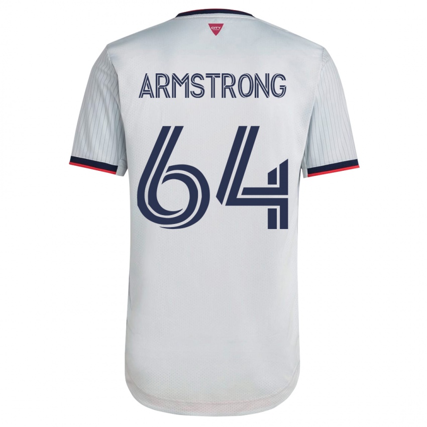 Férfi Dida Armstrong #64 Fehér Idegenbeli Jersey 2023/24 Mez Póló Ing