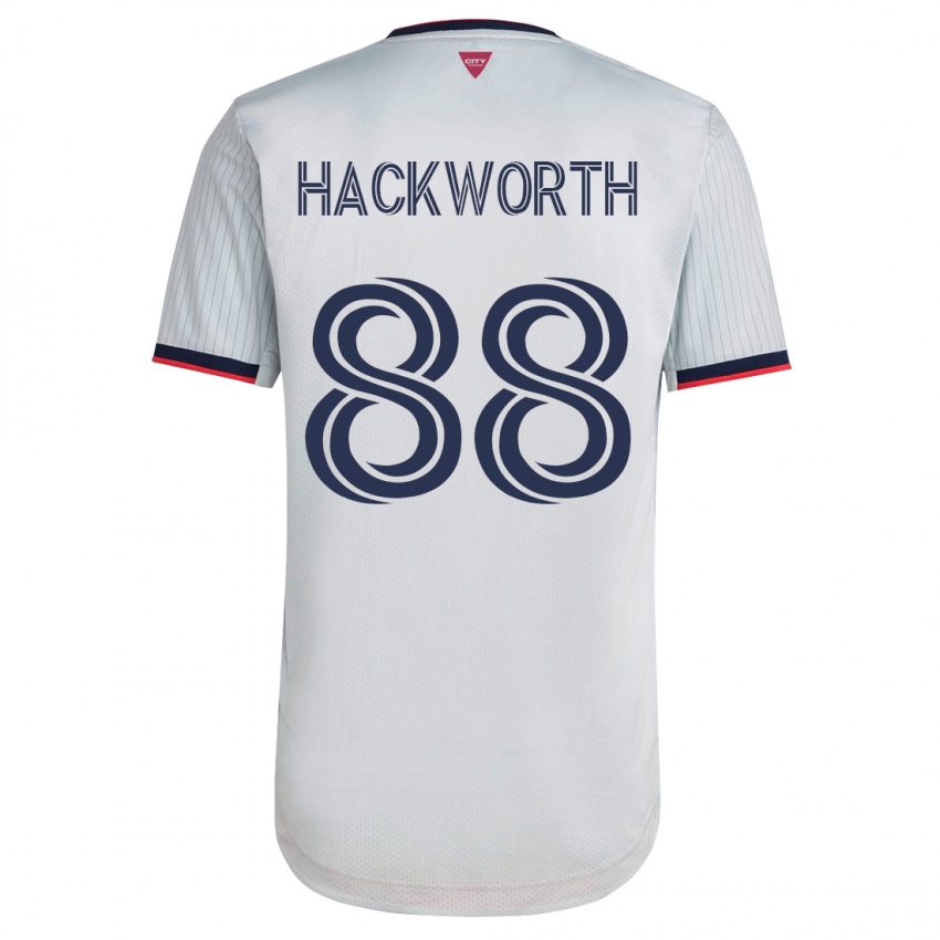 Férfi Larsen Hackworth #88 Fehér Idegenbeli Jersey 2023/24 Mez Póló Ing