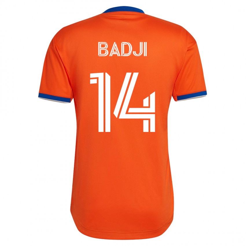 Férfi Dominique Badji #14 Fehér Idegenbeli Jersey 2023/24 Mez Póló Ing