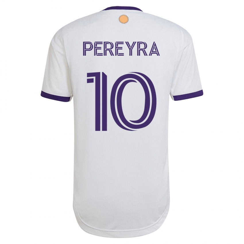 Férfi Mauricio Pereyra #10 Fehér Idegenbeli Jersey 2023/24 Mez Póló Ing