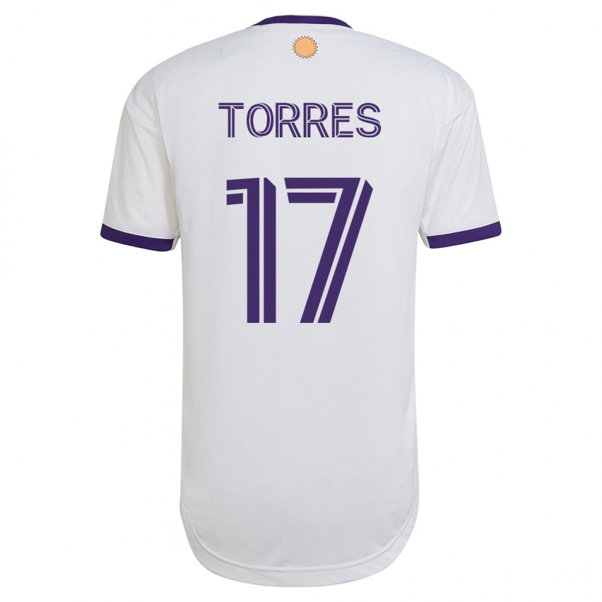 Férfi Facundo Torres #17 Fehér Idegenbeli Jersey 2023/24 Mez Póló Ing