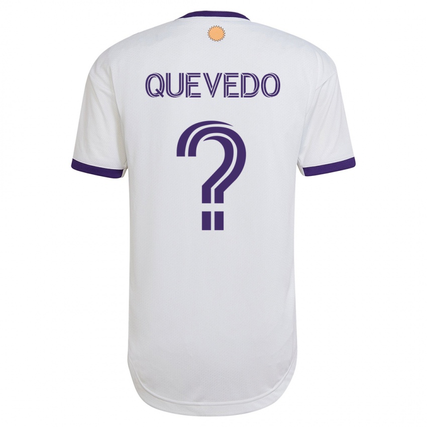 Férfi Juan Quevedo #0 Fehér Idegenbeli Jersey 2023/24 Mez Póló Ing