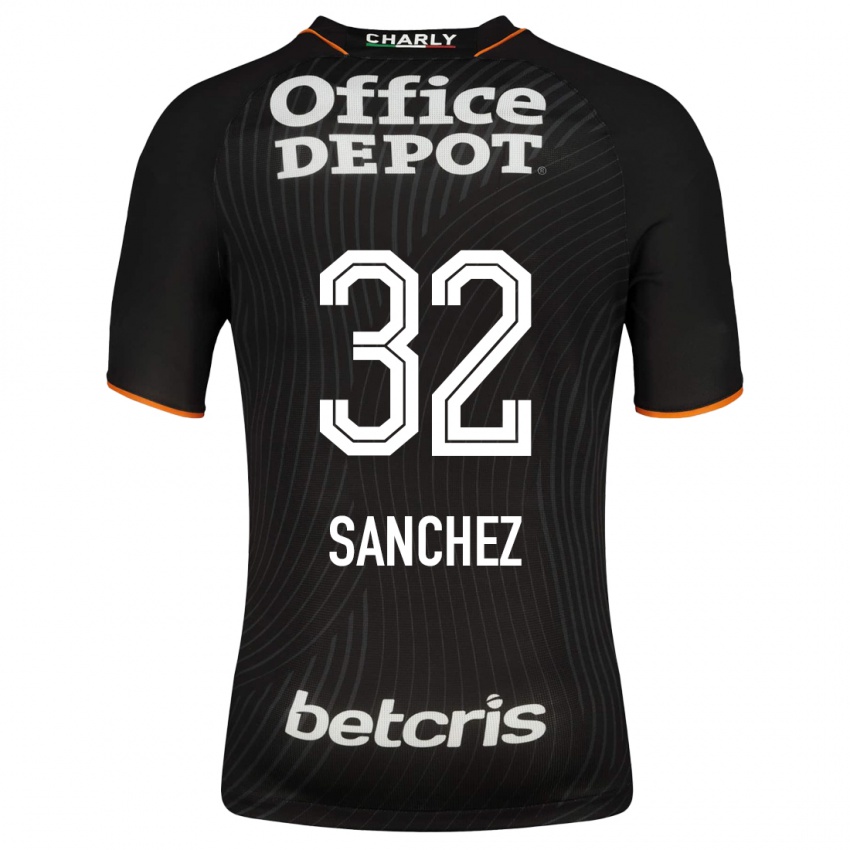 Férfi Luis Sanchez #32 Fekete Idegenbeli Jersey 2023/24 Mez Póló Ing