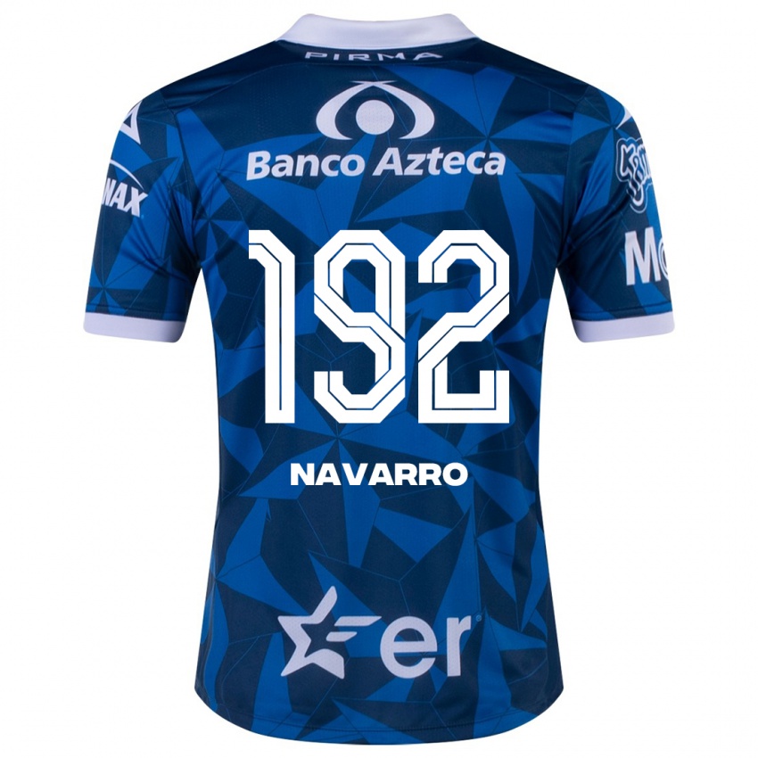 Férfi Eduardo Navarro #192 Kék Idegenbeli Jersey 2023/24 Mez Póló Ing