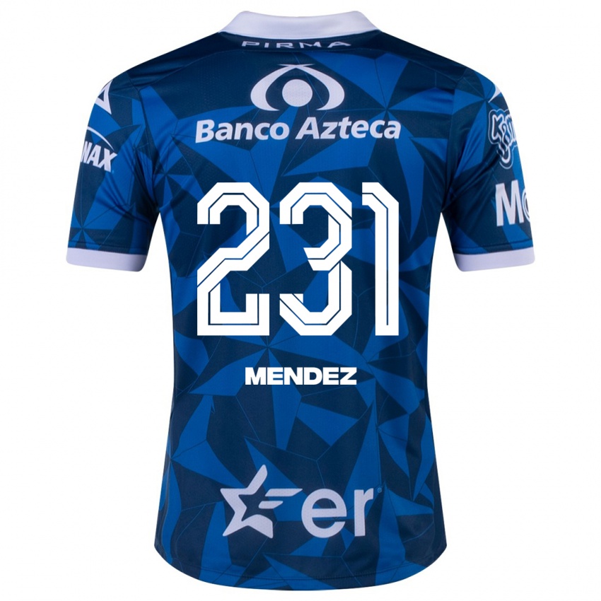 Férfi Alejandro Méndez #231 Kék Idegenbeli Jersey 2023/24 Mez Póló Ing