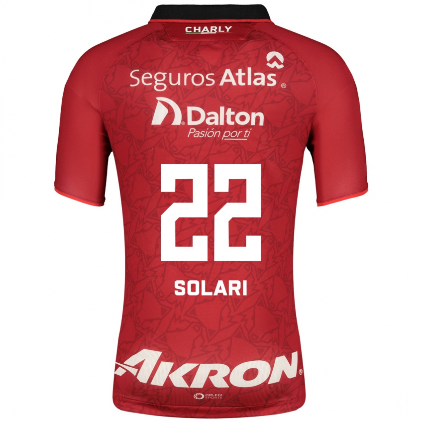 Férfi Augusto Solari #22 Piros Idegenbeli Jersey 2023/24 Mez Póló Ing