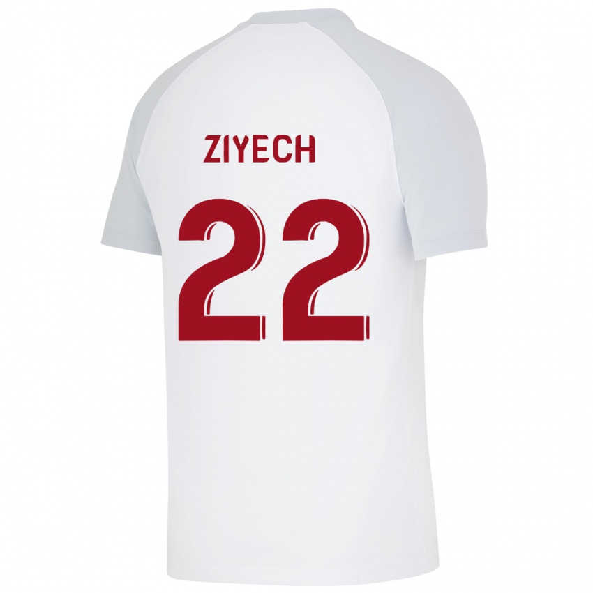 Férfi Hakim Ziyech #22 Fehér Idegenbeli Jersey 2023/24 Mez Póló Ing