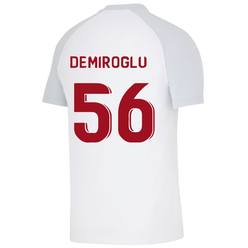 Férfi Baran Demiroğlu #56 Fehér Idegenbeli Jersey 2023/24 Mez Póló Ing