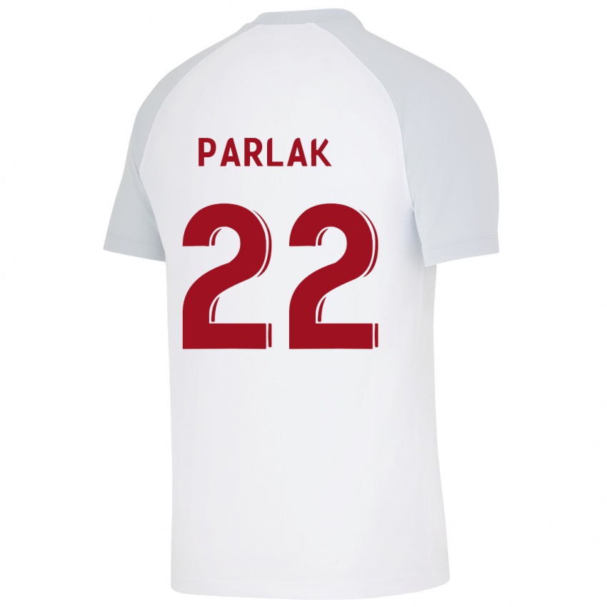 Férfi Nazlıcan Parlak #22 Fehér Idegenbeli Jersey 2023/24 Mez Póló Ing