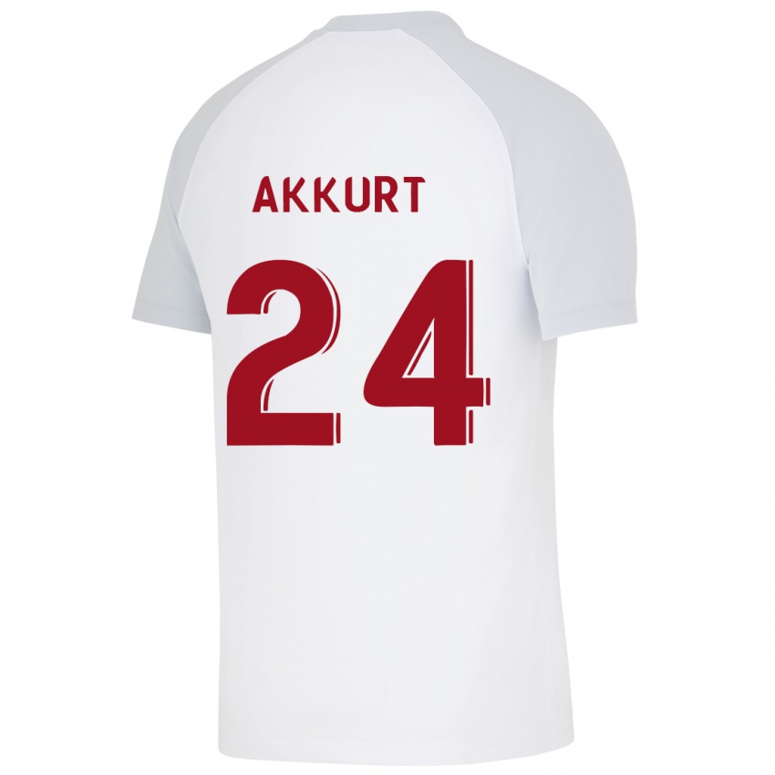 Férfi Arzu Akkurt #24 Fehér Idegenbeli Jersey 2023/24 Mez Póló Ing