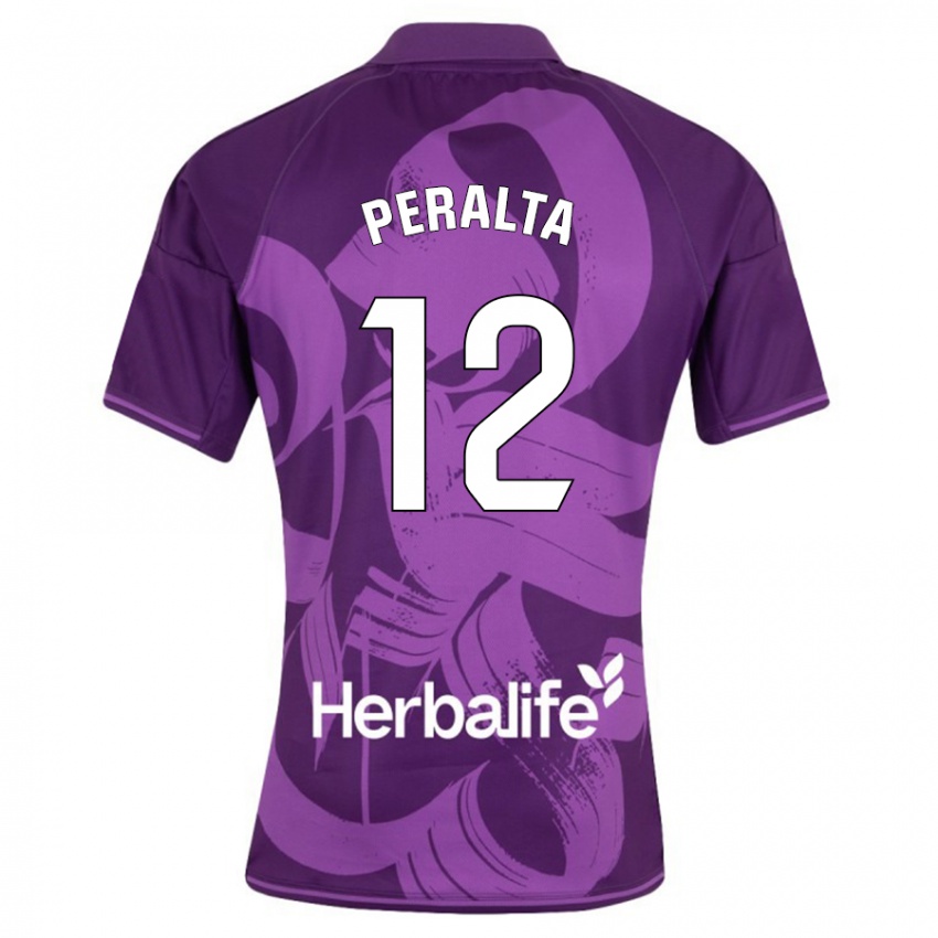 Férfi Fernando Peralta #12 Ibolya Idegenbeli Jersey 2023/24 Mez Póló Ing