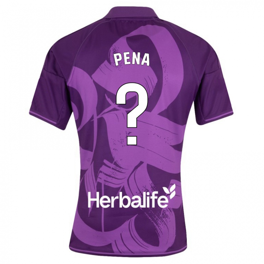 Férfi Enrique Peña #0 Ibolya Idegenbeli Jersey 2023/24 Mez Póló Ing