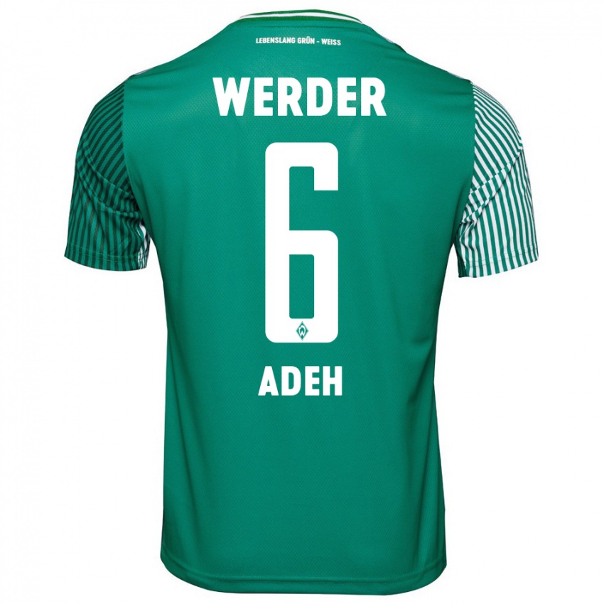 Női Wesley Adeh #6 Zöld Hazai Jersey 2023/24 Mez Póló Ing