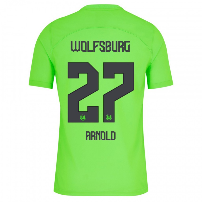 Női Maximilian Arnold #27 Zöld Hazai Jersey 2023/24 Mez Póló Ing