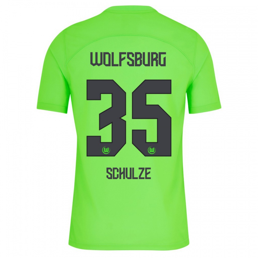 Női Philipp Schulze #35 Zöld Hazai Jersey 2023/24 Mez Póló Ing