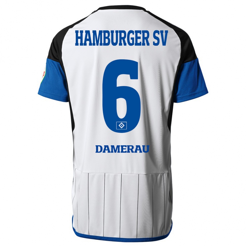 Női Alexander Werner Damerau #6 Fehér Hazai Jersey 2023/24 Mez Póló Ing