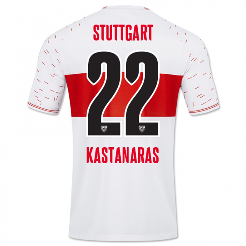 Női Thomas Kastanaras #22 Fehér Hazai Jersey 2023/24 Mez Póló Ing