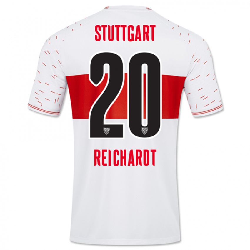 Női Leon Reichardt #20 Fehér Hazai Jersey 2023/24 Mez Póló Ing