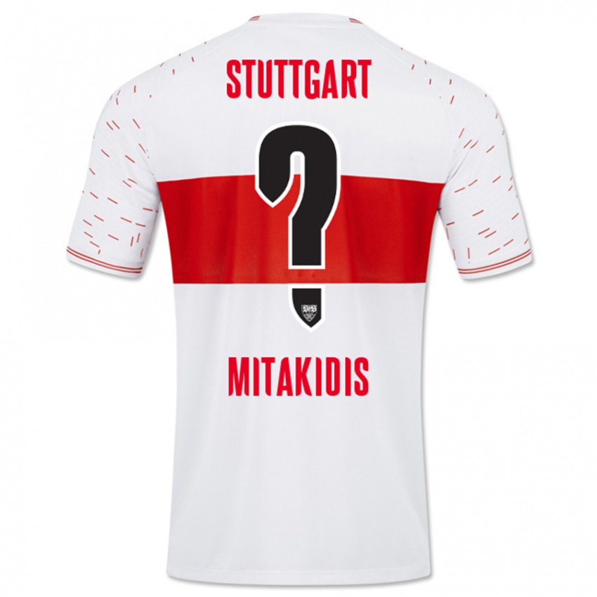 Női Dimitrios Mitakidis #0 Fehér Hazai Jersey 2023/24 Mez Póló Ing