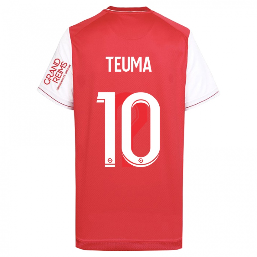 Női Teddy Teuma #10 Piros Hazai Jersey 2023/24 Mez Póló Ing