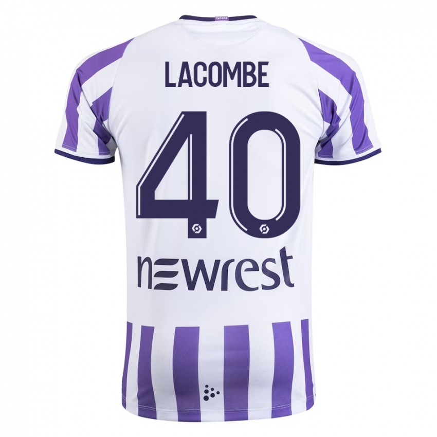 Női Justin Lacombe #40 Fehér Hazai Jersey 2023/24 Mez Póló Ing