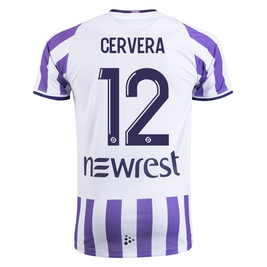 Női Laurianne Cervera #12 Fehér Hazai Jersey 2023/24 Mez Póló Ing