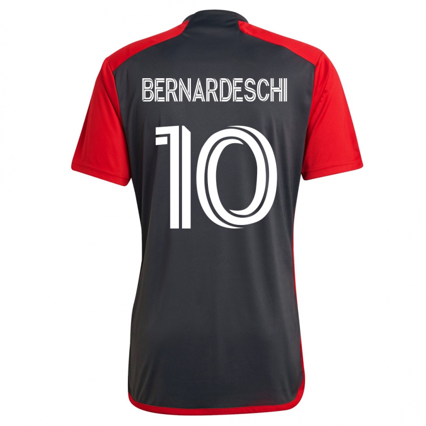 Női Federico Bernardeschi #10 Szürke Hazai Jersey 2023/24 Mez Póló Ing