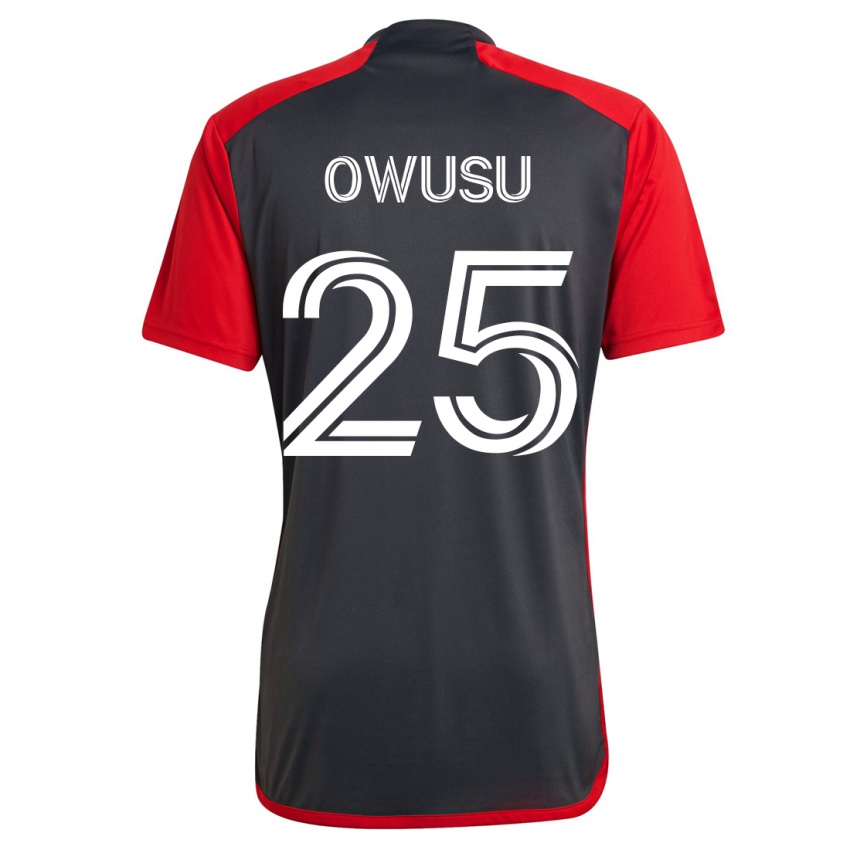 Női Prince Osei Owusu #25 Szürke Hazai Jersey 2023/24 Mez Póló Ing