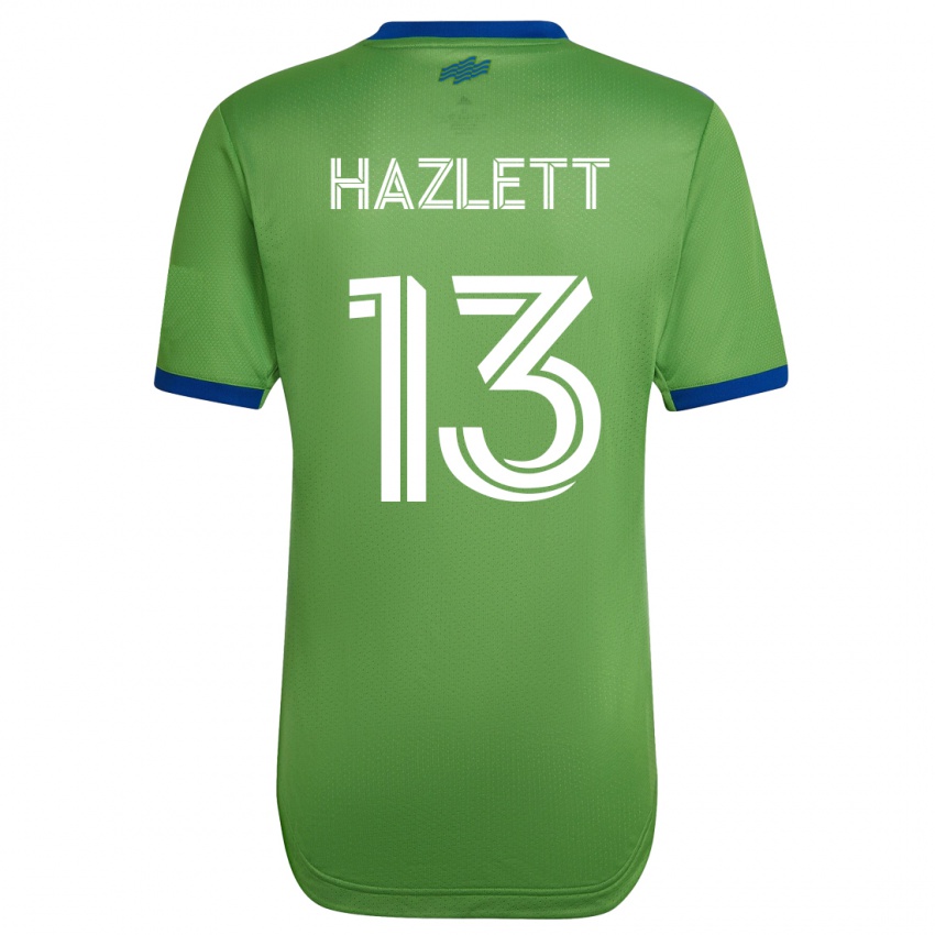 Női Kimberly Hazlett #13 Zöld Hazai Jersey 2023/24 Mez Póló Ing