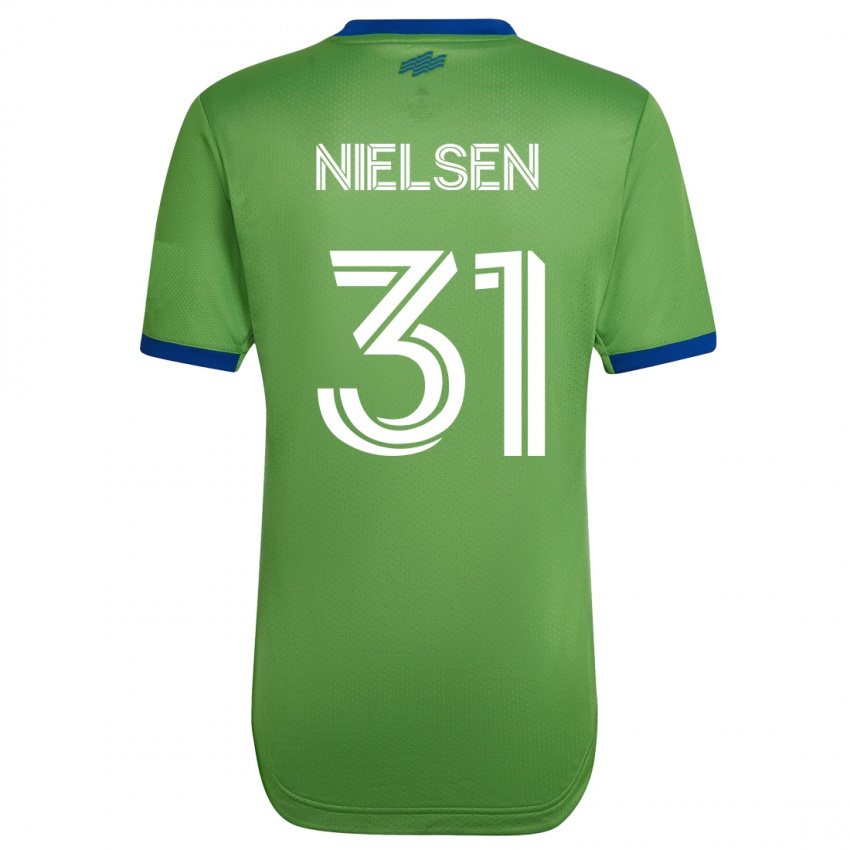 Női Madeline Nielsen #31 Zöld Hazai Jersey 2023/24 Mez Póló Ing