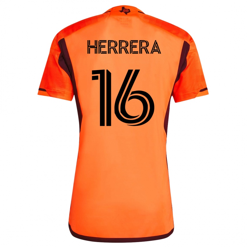 Női Hector Herrera #16 Narancs Hazai Jersey 2023/24 Mez Póló Ing