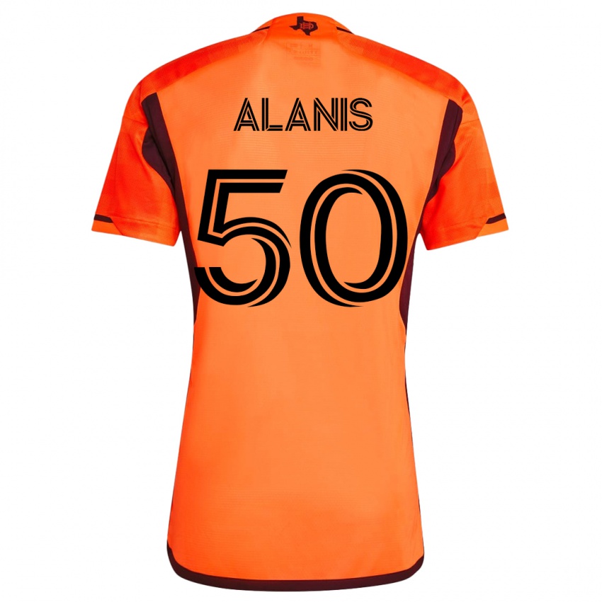 Női Brian Alanis #50 Narancs Hazai Jersey 2023/24 Mez Póló Ing